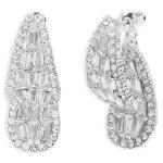 Silver Diamante Raindrop Earrings