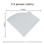 Coffee Accessories Filter V-shape 60 Rack Disposable 2-4 100PCS White
