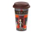 De'Longhi Delonghi Double Walled Ceramic Travel Mug 300ML Coffee Shop