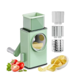 Ashcomonline Manual Rotary Cheese Grater Vegetable Cutter Grater Aluminium Stainless Steel Chopper
