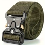 Simple Tactical Belt Vintage Casual Outdoor Waist Belts With Plastic Safety Buckle Head Jeans Dress Pants Accessories For Women