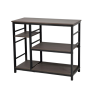 Modern Industrial 3-TIER Kitchen Baker's Rack & Utility Microwave Stand