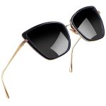 Joopin Oversized Cateye Sunglasses For Women Fashion Becky Large Cat Eye Sun Glasses UV400 Cute Trendy Ladies Big Black Shades S