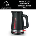 Bosch Black Mymoment Cordless Kettle - 1.7L