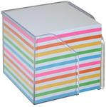 Bantex Memo Cube Plastic Holder - Rainbow