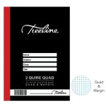 2 Quire A4 192 Pg Hard Cover Book - Quad & Margin