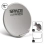 Space Ultrahd 80CM Steel Dish With Universal Twin Lnb & 400MM Wall Bracket DK08T-PRO