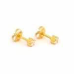 Deluxe Large Cubic Zirconia 4MM