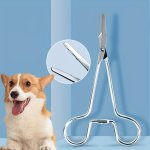 1 2PCS Pet Hair Plucking Tweezers For Dogs Iron Ear Hair Removal Tool Ideal For Grooming And Cleaning Pets' Ears No Battery Requ