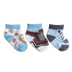 My First Fun Socks Blue 3 Pack 0-6 Months