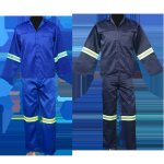 J54 Royal Blue Conti Suit 100% Cotton With Reflective