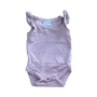 0-3M Dusty Pink Bodysuit With Frill Detail - Mia Mari Kids