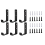 6 Pieces Garage Heavy Duty Wall Hooks Versatile Storage For Bikes Ladders