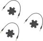 3PCS Way Headphone Splitter Port USB To Jack Adapter Multi Earphone