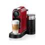 Nespresso Citiz Automatic Espresso Machine With Aeroccino Milk Frother Cherry Red