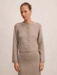 Lottie Button Detail Cardigan - XL Marled Caramel Co-ord