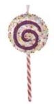 Styrofoam Lollipop Purple 17.78CM