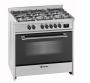 Meireles Kitchen Gas Stove 5 Burner With Electric Multifunction Oven 90CM Stainless Steel E915 D1 X