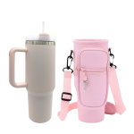 Blush Bloom Hydration Set - 1.2L Tumbler Pink Crossbody Bag And Straw
