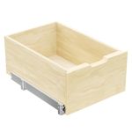 Roomtec Pull Out Cabinet Organizer Slide Out Wood Drawer Shelf Pull Out Drawers For Cabinets 8" High Beveled Pull Out Organizers