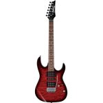 Ibanez Gio GRX70QA-TRB Electric Guitar : Transparent Red Burst