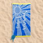 Summer Vibes Velour Beach Towel
