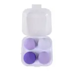Basics Beauty Makeup Sponge In Case Lilac Purple 4PCS