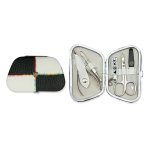 3 Swords Manicure Set 7844 P N Black & White Fashion Material