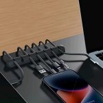 Multi-color Cable Organizer Clips - Durable Plastic Cord Management System For Phones & Electronics Ideal For Desk And Bedside C