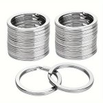 20PCS 40PCS Split Key Rings Keyrings Key Rings Bulk Flat Keychain Ring Split Key Ring For Home Car Keys Bag Hanging Accessories