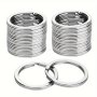 20PCS/ 40PCS Split Key Rings Keyrings Key Rings Bulk Flat Keychain Ring Split Key Ring For Home Car Keys Bag Hanging Accessories 2.54 Cm 3.0CM