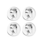 Carrol Boyes 4 Piece Eye For Detail Dinner Plate Set White