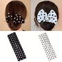 1/2pcs Polka Dot Bun Maker Hair Accessories For Girls