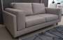 Sidney 2 Seater Leather Sofas - Grey Leather