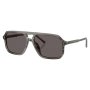 Dolce & Gabbana Unisex Aviator Sunglasses In Striped Grey - Striped Grey