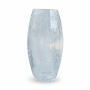 Glass Vase 30X15CM Belly Crackle
