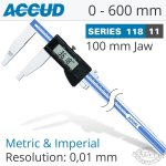 Dig. Caliper 600MM 0.05MM Acc. S stell 0.01MM Res.