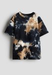 Cotton Jersey T-Shirt - Dark Blue Tie-dye