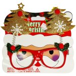 Christmas Trees Golden Glittery Glasses