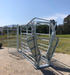 Cattle Veterinarian Working Station V-type - Galvanised