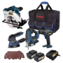 Ryobi 18V Cordless 8-PIECE Combo Kit Circular Saw Mouse Sander Driver Drill & Jig Saw