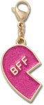 Pink Glitter Bff Charm Left Jibbitz - Multi Osfa