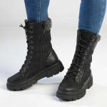 Pierre Cardin June Fur Boot - Black - 9