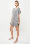 Short Sleeve Logo Night Tee - Grey Marl