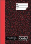 Croxley Eco 2 Quire A4 Counter Book - 192 Page   Black With Red Print   - Feint Line & Margin