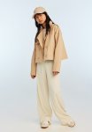 Crinkled Jersey Trousers - White