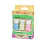 Sylvanian Baby Marshmallow Mouse Triplets