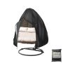 Heartdeco 78 Inch Hanging Egg Chair Cover Waterproof Patio Swing Protector