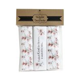 Dishcloth - 3 Pack - I Asked God For Flowers - White