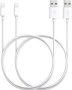 USB Charging Cable For Apple Iphone 5 6 7 8 And Iphone X White Pack Of 2